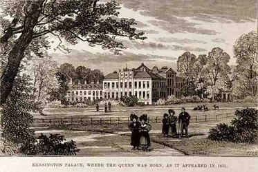 Kensington Palace, where the Queen was Born, as it Appeared in 1831